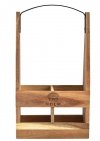 Holm WOODEN Skrzynka na Butelki - Stojak na Wino z Drewna Akacji