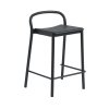 Muuto LINEAR Krzesło Barowe Ogrodowe - Hoker 65 cm / Czarny