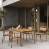 Muuto LINEAR Ogrodowe Krzesło Metalowe z Podłokietnikiem / Ciemnozielone