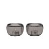Stelton ORA Szklany Świecznik Tealight 2 Szt. / Szary