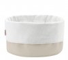 Stelton CLASSIC Bawełniany Kosz na Pieczywo - Chlebak - Beżowo/Biały