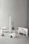 Kristina dam studio ARCH Stolik Stalowy 40 cm / Brązowy
