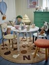 Bloomingville AKSEL Tapicerowany Stołek dla Dzieci / Brązowy