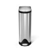 simplehuman BUTTERFLY Motylkowy Kosz Pedałowy 18 l Stal FPP / Srebrny