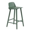 Muuto NERD Hoker - Krzesło Barowe 79 cm Zielony