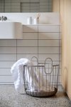 ZONE Denmark INU Metalowy Kosz na Pranie - do Przechowywania 40 cm / Jasnoszary