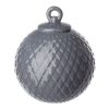 Lyngby Porcelain RHOMBE Bombka Porcelanowa - Ciemnoszara