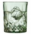 Lyngby Glass SORRENTO Kolorowe Szklanki do Drinków, Whisky 320 ml 4 Szt. / Zielone