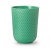 Lyngby Porcelain RHOMBE COLOR Kubek bez Ucha 330 ml Zielony