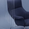 Muuto DOZE Fotel Tapicerowany - Brązowa Skóra Cognac / Nogi Czarne