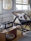 Bloomingville LOUE Fotel Lounge / Czarny Rattan