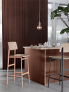 Muuto LOFT Hoker - Stołek Barowy 65 cm Różowy/Dębowy (Dusty Rose)
