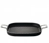 Alessi POTS & PANS Patelnia Grillowa z Powłoką Nieprzywierającą - Czarna