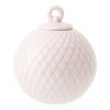 Lyngby Porcelain RHOMBE Bombka Porcelanowa - Różowa
