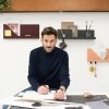 Muuto FOLDED Organizer - Półka Ścienna 51 cm Czarna
