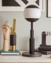 Alessi ALDO ROSSI Bezprzewodowa Lampa Stołowa / Czarna