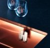 Happy Sinks KITCHEN Magnetyczny Uchwyt na Gąbkę do Zlewu / Srebrny Stalowy