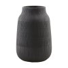 House Doctor GROOVE Wazon do Kwiatów 22 cm Czarny