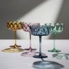 Lyngby Glass VIENNA Kieliszki do Szampana / Koktajlowe 350 ml 4 Szt. / Żółte