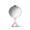simplehuman SENSOR Lustro Kosmetyczne do Makijażu - Powiększające, z Podświetleniem - Różowe