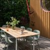 Muuto FIBER OUTDOOR Krzesło Ogrodowe - Zewnętrzne / Jasnozielone