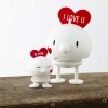 Hoptimist BIMBLE Figurka Optymisty z Serduszkiem L Biały - I Love U