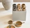 Villa Collection FJORD Miska 15,5 cm 2 Szt. Czarna Metaliczna
