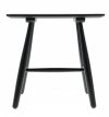 Villa Collection BAST Taboret - Stołek z Dębowy 45 cm Czarny