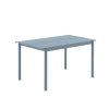 Muuto LINEAR Ogrodowy Stół Stalowy 140 x 75 cm / Niebieski