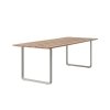 Muuto 70/70 Stół Ogrodowy 225x90 cm Blat z Drewna Sapelli / Rama Szara