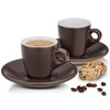 Kela MATTIA Filiżanki do Kawy Espresso 50 ml 2 Szt. Brązowe