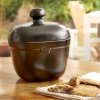 Emile Henry NATURAL Ceramiczny Pojemnik - Słoik z Pokrywką na Ciasteczka / Czarny
