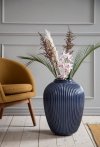 Kähler HAMMERSHØI Wazon do Kwiatów Podłogowy 50 cm Granatowy Indigo