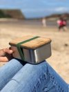 black+blum CLASSIC Stalowy Lunchbox L / Oliwkowy