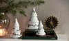 Kähler HAMMERSHØI CHRISTMAS Dekoracja Świąteczna / Porcelanowa Choinka - Zestaw 3 Szt.