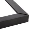 Muubs WASHINGTON Lustro Ścienne w Metalowej Ramie 120 cm / Czarne