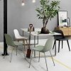 Muuto FIBER SIDE Krzesło z Drewnianą Ramą - Rude