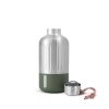 black+blum EXPLORER Stalowa Butelka Termiczna do Wody 650 ml / Oliwkowa
