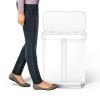 simplehuman LINER POCKET RECYCLER Kosz Pedałowy na Śmieci 58 l Dwukomorowy / Biały