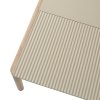 Muuto COUPLE Stolik Kawowy z Ceramicznym Blatem 84x80 cm / Jasny Dąb - Blat Wavy Taupe