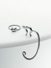Alessi PIP Stalowy Brelok do Kluczy / Srebrny Polerowany