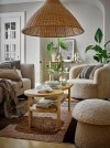 Bloomingville BOCCA Puf Tapicerowany / Beżowy Boucle