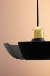 Aytm CYCNUS Lampa Wisząca 30 cm Taupe / Złota
