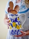 Bloomingville MAXIMA Ceramiczny Dzbanek 1,4 l w Cytryny / Niebieski