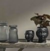 Villa Collection IST Szklany Wazon do Kwiatów 29,5 cm Szary Matowy