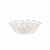 Alessi VIMINI Stalowy Kosz - Misa Dekoracyjna 22 cm / Biała