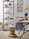 Bloomingville HELLEN Stół Kwadratowy 110 cm z Kamiennym Blatem / Czarny