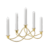 Georg Jensen HARMONY Świecznik Pięcioramienny - Złoty