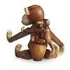 Kay Bojesen MONKEY Dekoracja - Figurka Drewniana Małpka Średnia - Drewno Tekowe