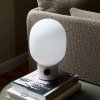 Audo JWDA Lampa Stołowa ze Ściemniaczem / Podstawa Biały Marmur - Klosz Mleczny